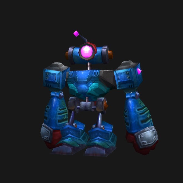 Blue Clockwork Rocket Bot